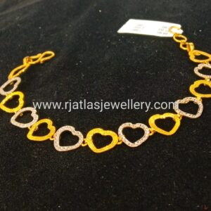 Buy quality 22KT 916 Gold plain casual ware Bracelet for Men in Ahmedabad